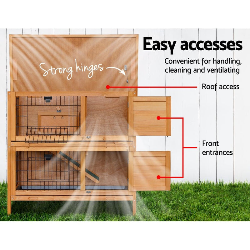 Rabbit Hutch Wooden Chicken Coop Pet Hutch 82cm x 91.5cm x 45cm - Pet Care > Coops & Hutches - Rivercity House & Home Co. (ABN 18 642 972 209) - Affordable Modern Furniture Australia