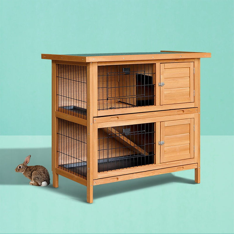 Rabbit Hutch Wooden Chicken Coop Pet Hutch 82cm x 91.5cm x 45cm - Pet Care > Coops & Hutches - Rivercity House & Home Co. (ABN 18 642 972 209) - Affordable Modern Furniture Australia