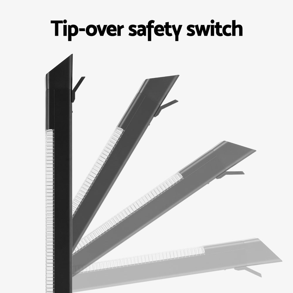 Radiant Tower Heater Electric Portable Remote Control 2000W Heating - Appliances > Heaters - Rivercity House & Home Co. (ABN 18 642 972 209) - Affordable Modern Furniture Australia