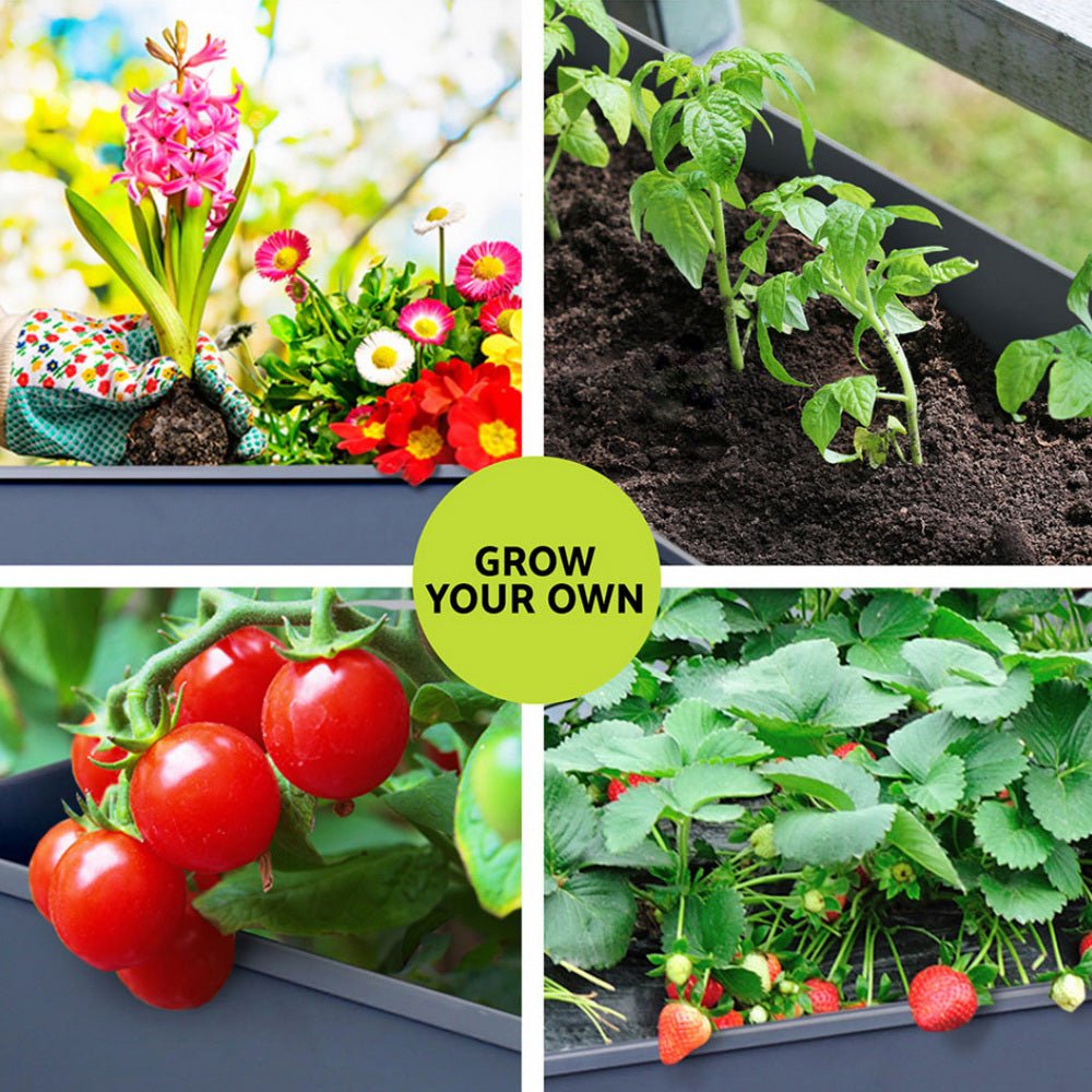 Raised Garden Bed x2 Elevated 100X40X80cm Planter Box Raised Container Herb - Home & Garden > Garden Beds > Garden Beds & Planters - Rivercity House & Home Co. (ABN 18 642 972 209) - Affordable Modern Furniture Australia