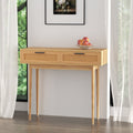 Rattan Console Table With Drawers