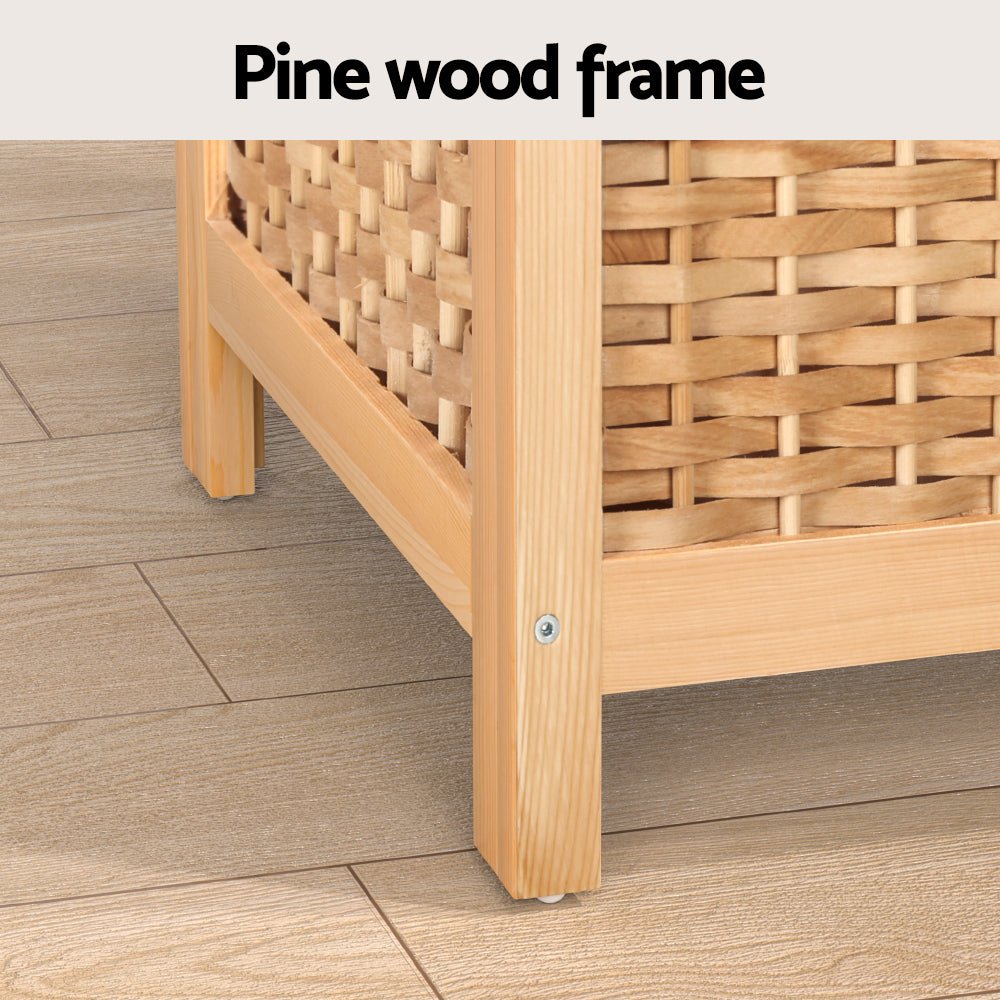 Rattan Style Laundry Hamper Organiser - Furniture > Bathroom - Rivercity House & Home Co. (ABN 18 642 972 209) - Affordable Modern Furniture Australia