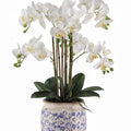 Artificial Orchid in Pot 61cm Real Touch - White