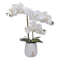 Real Touch Artificial Orchid Pot 55cm - White