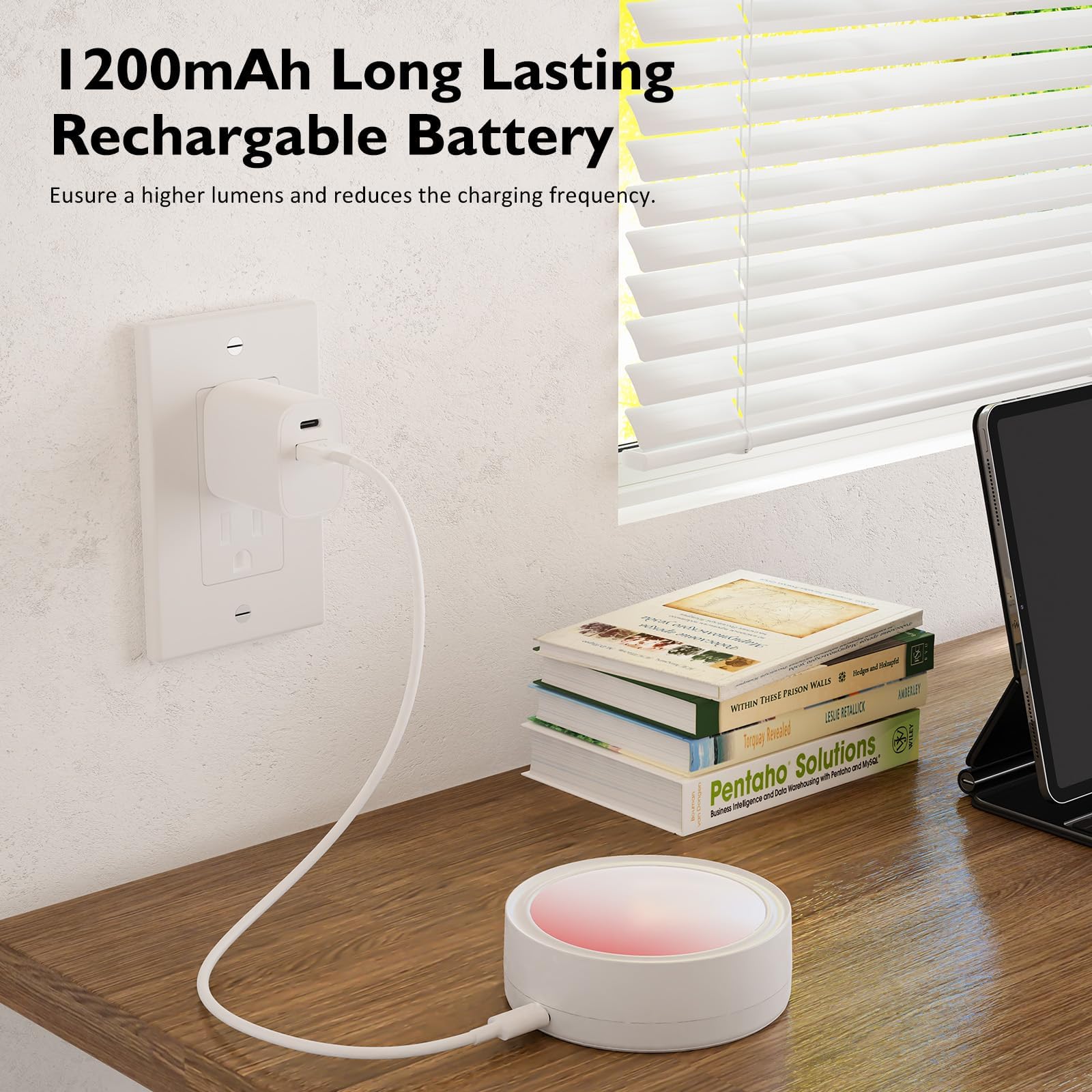 Rechargeable Battery Operated Wall Sconces Set of 2 with Remote, 3-Color Dimmable Fabric Wireless Wall Lamps with Timer for Bedroom Living Room - Multi-Color - Home & Garden > Lighting > Wall Lights - Rivercity House & Home Co. (ABN 18 642 972 209) - Affordable Modern Furniture Australia