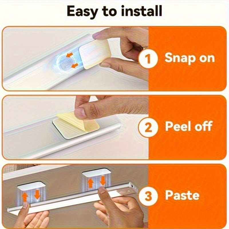 Rechargeable Motion Sensor LED Light Bar 2-Pack Dimmable 3 Colour Options - Silver - Home & Garden > Lighting > Night Lights & Ambient Lighting - Rivercity House & Home Co. (ABN 18 642 972 209) - Affordable Modern Furniture Australia