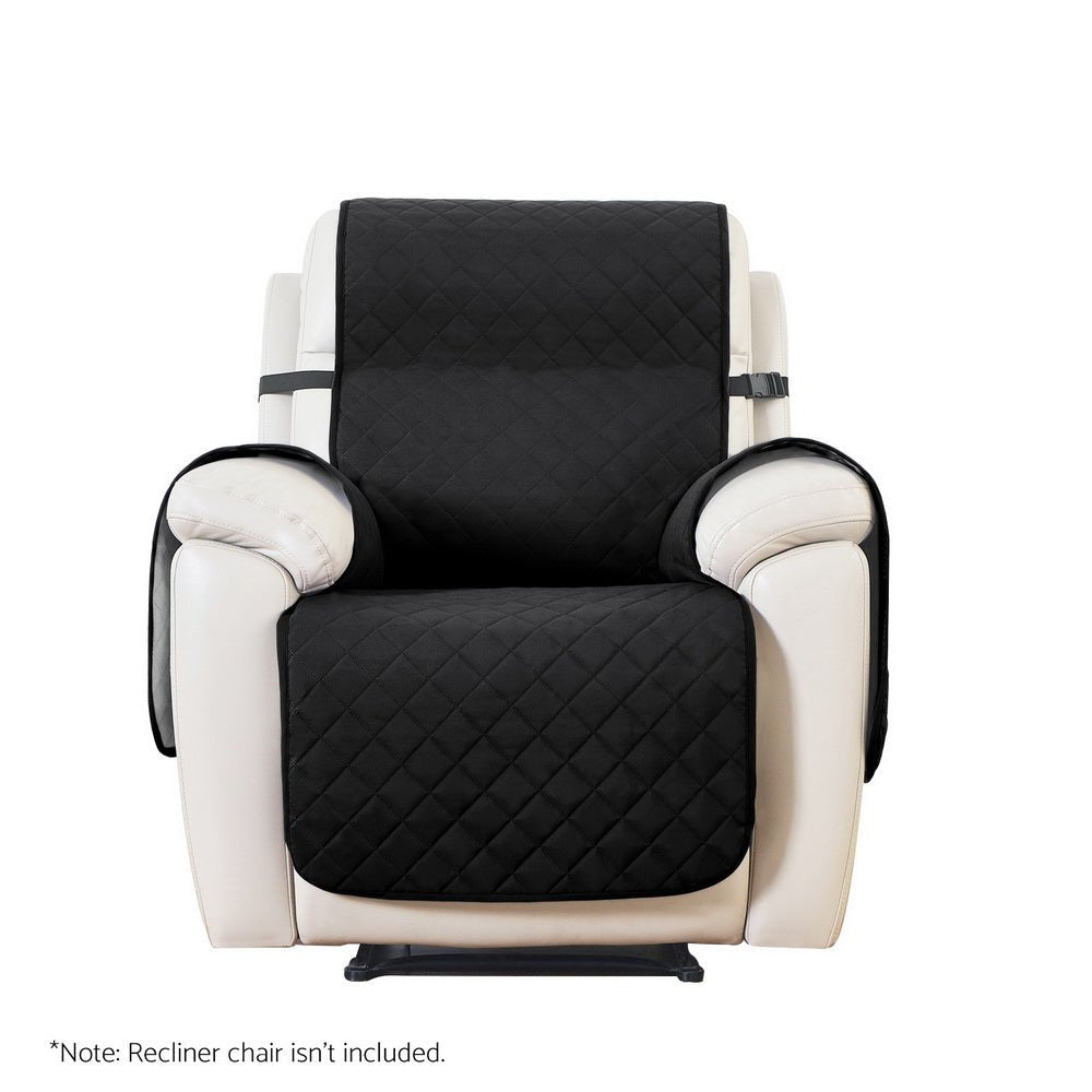 Recliner Chair Cover 100% Water Resistant Black - Furniture > Bar Stools & Chairs - Rivercity House & Home Co. (ABN 18 642 972 209) - Affordable Modern Furniture Australia