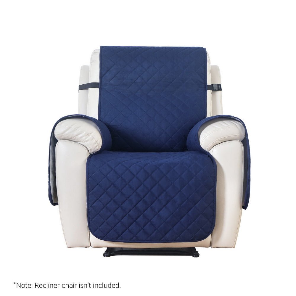 Recliner Chair Cover 100% Water Resistant Navy - Furniture > Bar Stools & Chairs - Rivercity House & Home Co. (ABN 18 642 972 209) - Affordable Modern Furniture Australia