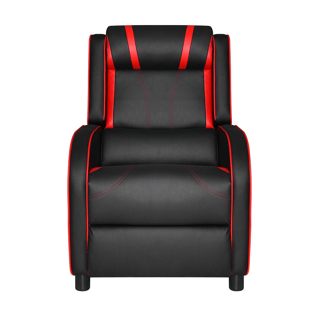 Recliner Chair Gaming Chair Leather Black Serik - Furniture > Bar Stools & Chairs > Gaming Chairs - Rivercity House & Home Co. (ABN 18 642 972 209) - Affordable Modern Furniture Australia