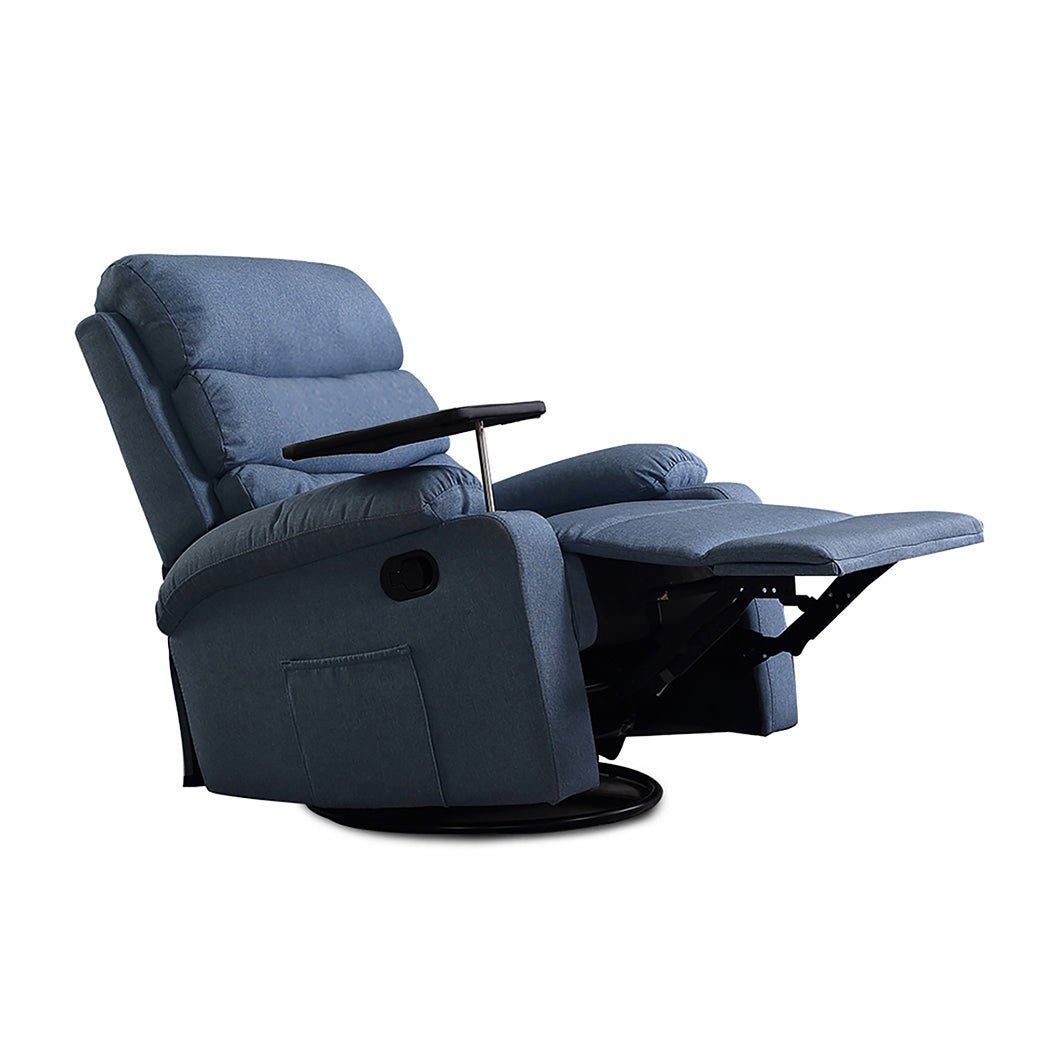 Recliner Massage Chair with Heated Massage and Remote Control - Blue - Rivercity House & Home Co. (ABN 18 642 972 209) - Affordable Modern Furniture Australia