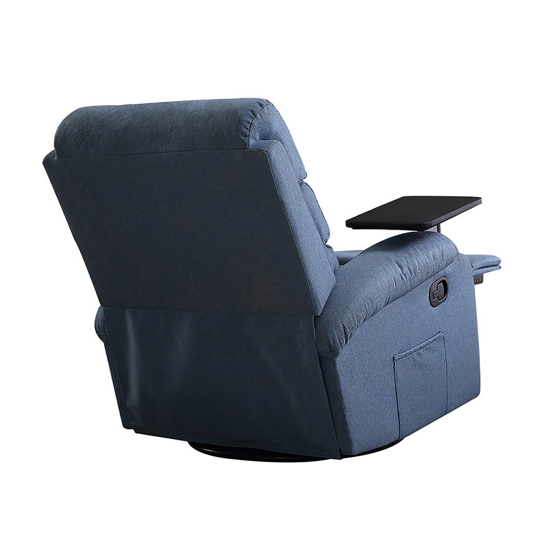 Recliner Massage Chair with Heated Massage and Remote Control - Blue - Rivercity House & Home Co. (ABN 18 642 972 209) - Affordable Modern Furniture Australia