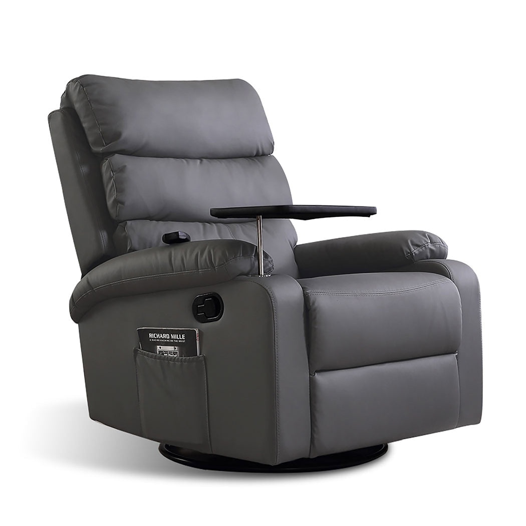 Recliner Massage Chair with Heated Massage and Remote Control - Grey - Rivercity House & Home Co. (ABN 18 642 972 209) - Affordable Modern Furniture Australia