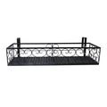 Rectangle Metal Plant Stand for Indoor and Outdoor Use - Black