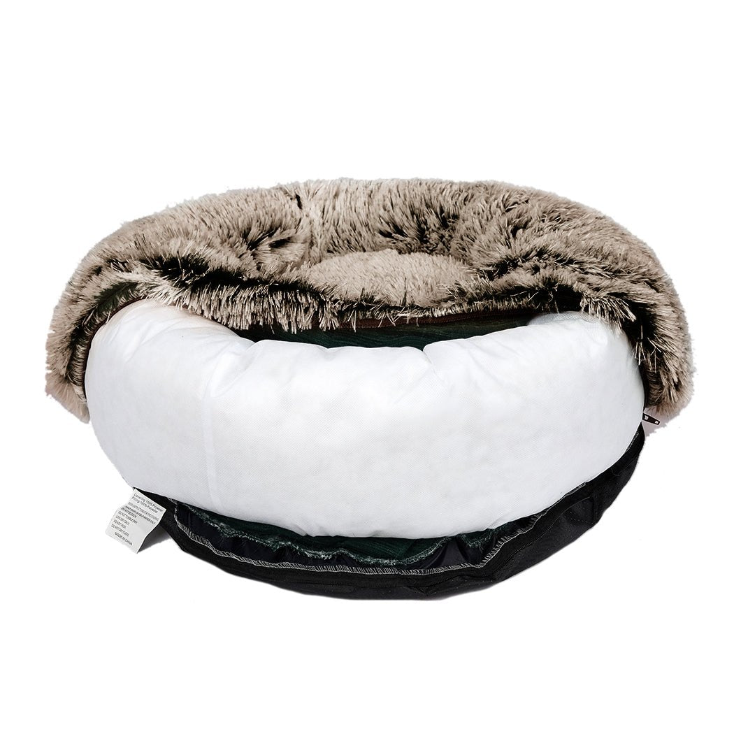 Replaceable Large Dog Calming Bed Cover - Brown - Rivercity House & Home Co. (ABN 18 642 972 209) - Affordable Modern Furniture Australia