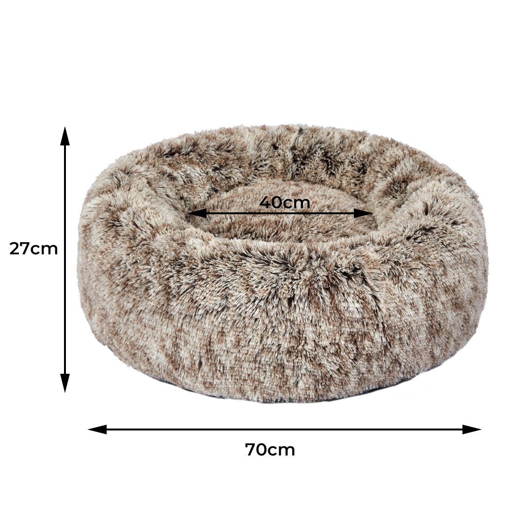 Replaceable Medium Dog Calming Bed Cover - Brown - Rivercity House & Home Co. (ABN 18 642 972 209) - Affordable Modern Furniture Australia
