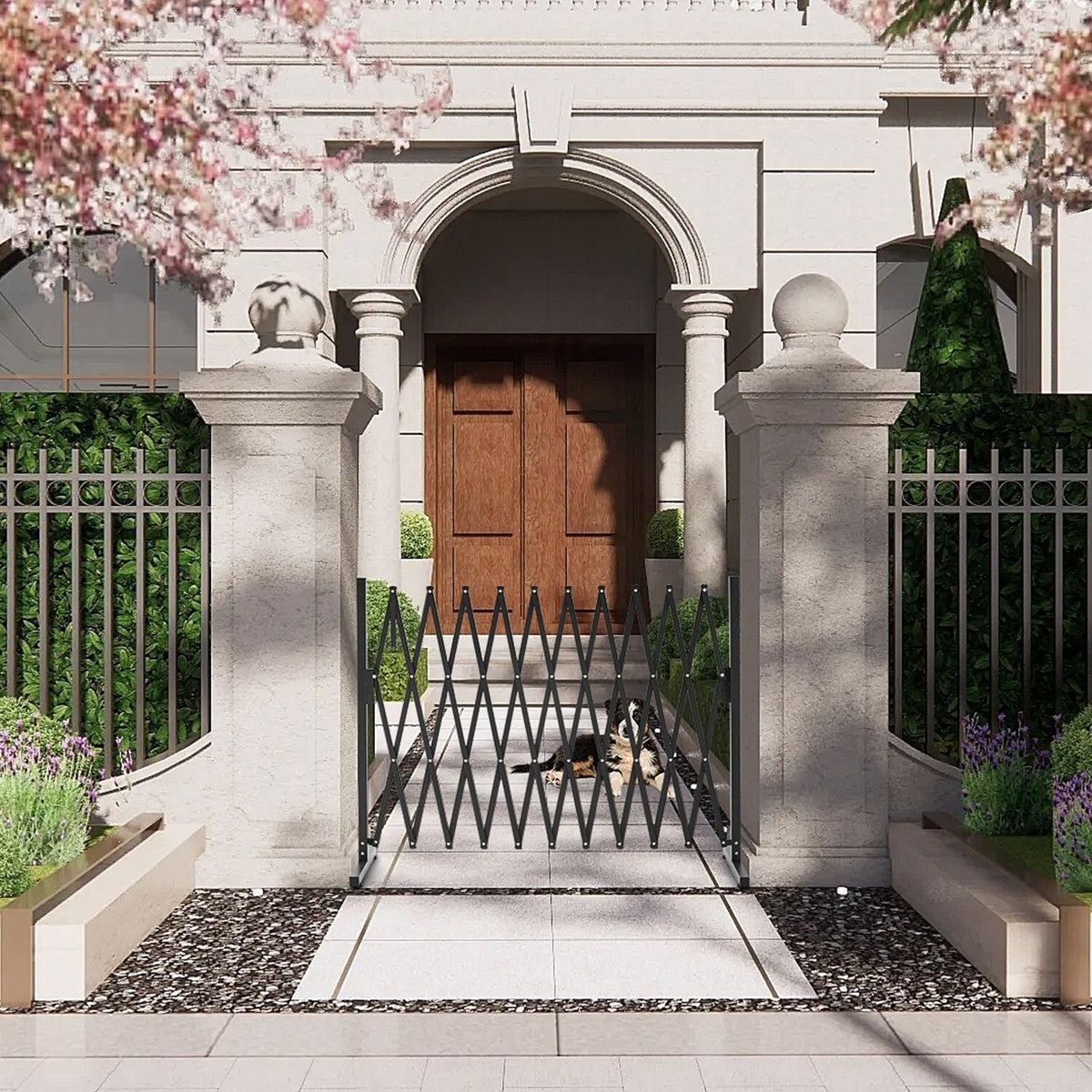 Retractable Aluminium Garden Gate Pet Fence Durable Indoor Outdoor - Pet Care > Farm Supplies > Fencing - Rivercity House & Home Co. (ABN 18 642 972 209) - Affordable Modern Furniture Australia