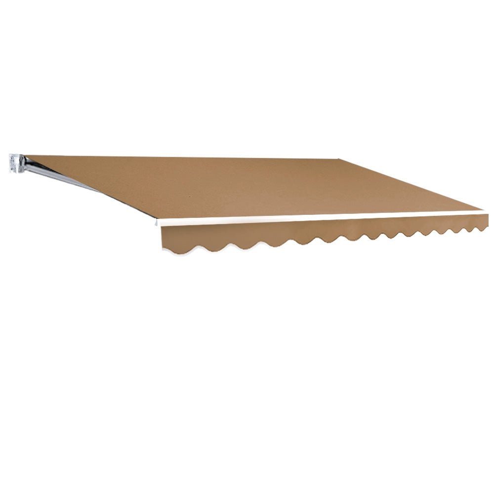 Retractable Folding Arm Awning Manual Sunshade 4Mx2.5M Beige - Home & Garden > Shading > Awnings - Rivercity House & Home Co. (ABN 18 642 972 209) - Affordable Modern Furniture Australia