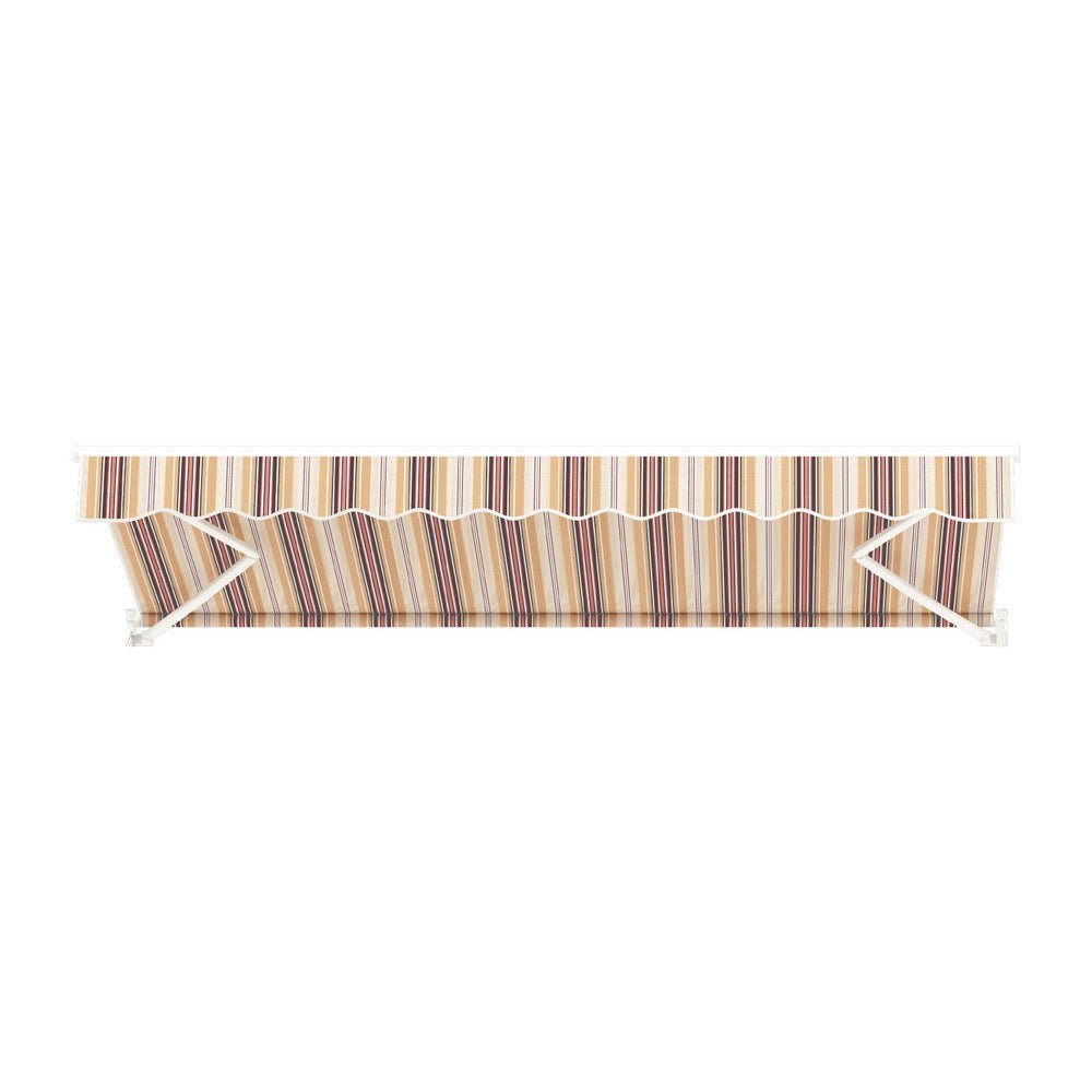 Retractable Folding Arm Awning Motorised Sunshade 3Mx2.5M Beige Brown - Home & Garden > Shading - Rivercity House & Home Co. (ABN 18 642 972 209) - Affordable Modern Furniture Australia