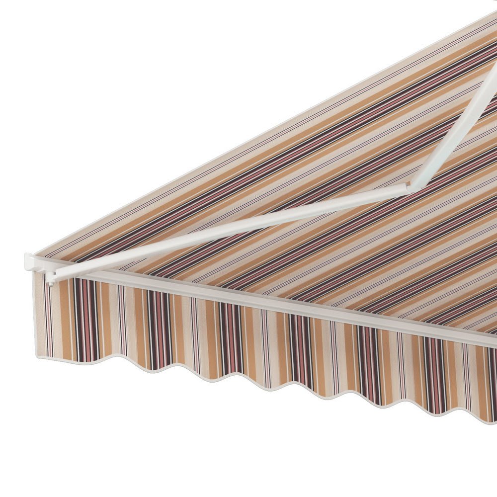 Retractable Folding Arm Awning Motorised Sunshade 3Mx2.5M Beige Brown - Home & Garden > Shading - Rivercity House & Home Co. (ABN 18 642 972 209) - Affordable Modern Furniture Australia