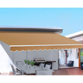 Motorised Retractable Folding Arm Awning 4Mx3M with Remote Control - Beige
