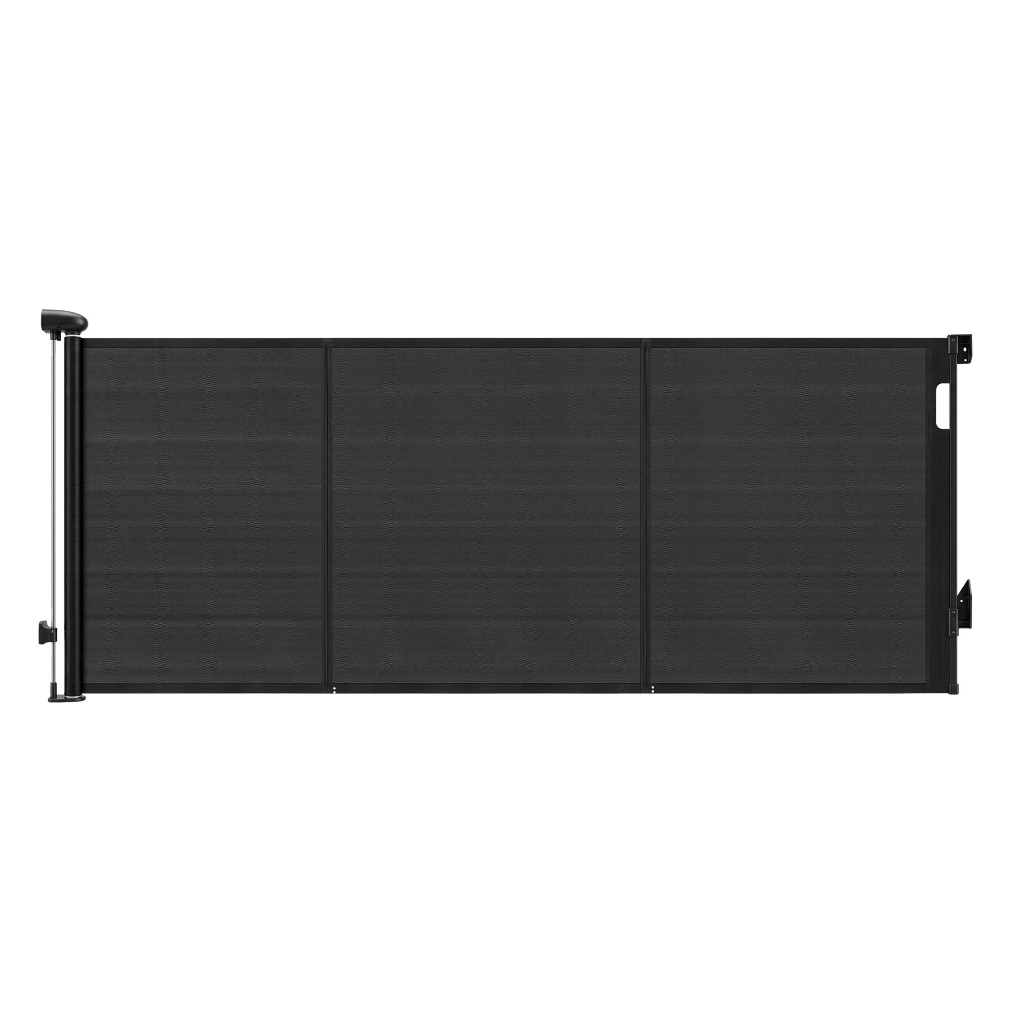 Retractable Gate Baby Gate Pet Safety Fence Extends up to 400cm Black - Baby & Kids > Gates & Playpens > Safety Gates & Safety Accessories - Rivercity House & Home Co. (ABN 18 642 972 209) - Affordable Modern Furniture Australia