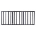 Retractable Wooden Pet Gate Dog Fence 2000x3mm - Grey