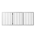 Retractable Wooden Pet Gate Dog Fence 2000x3MM - White