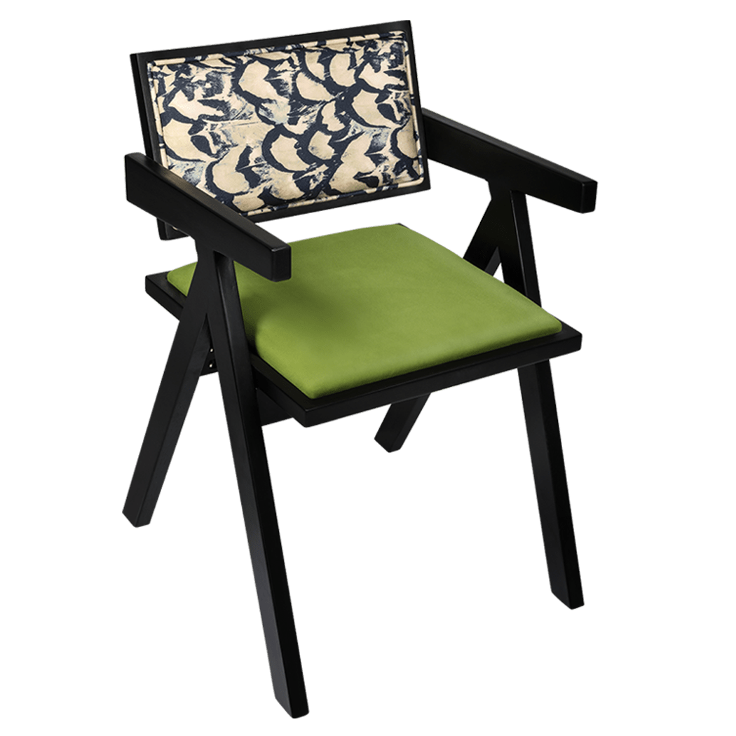 Retro Dining Chair with Backrest - Green - Rivercity House & Home Co. (ABN 18 642 972 209) - Affordable Modern Furniture Australia
