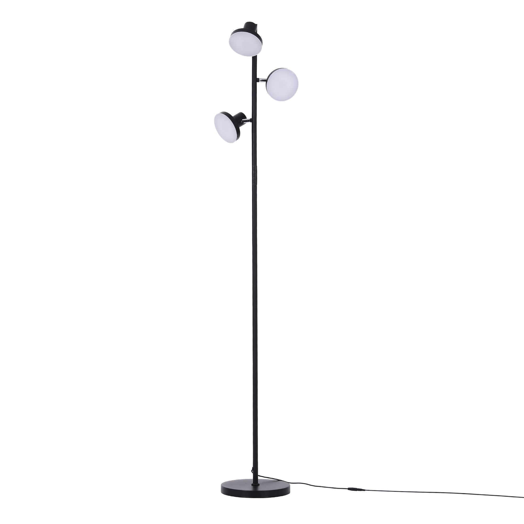 RGB Floor Lamp LED with 3 Swivel Lights Color Changing Lamp with Remote Stepless Dimmable - Home & Garden > Lighting > Floor Lamps - Rivercity House & Home Co. (ABN 18 642 972 209) - Affordable Modern Furniture Australia