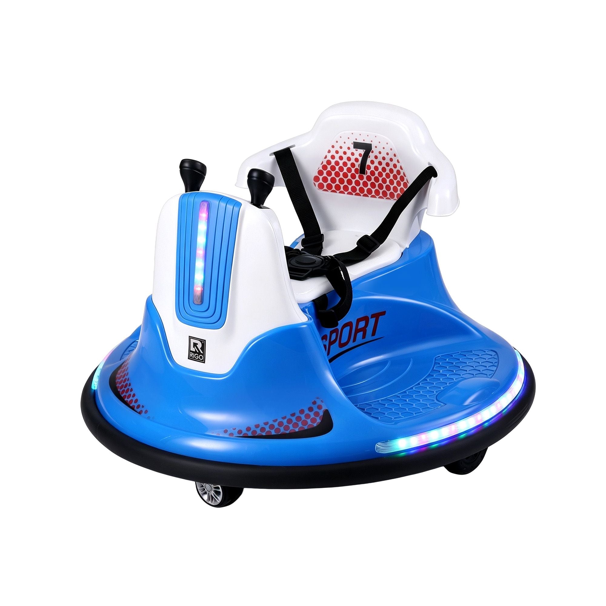 Rigo Ride on Cars Kids Bumper 12V Ride on Toy Toddler Remote Control Blue - Baby & Kids > Ride On Cars, Go-karts & Bikes > Ride On Cars - Rivercity House & Home Co. (ABN 18 642 972 209) - Affordable Modern Furniture Australia