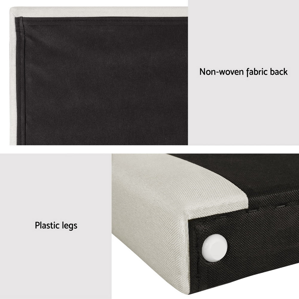 Rive King Size Headboard - Beige - Home & Garden > Bedding - Rivercity House & Home Co. (ABN 18 642 972 209) - Affordable Modern Furniture Australia