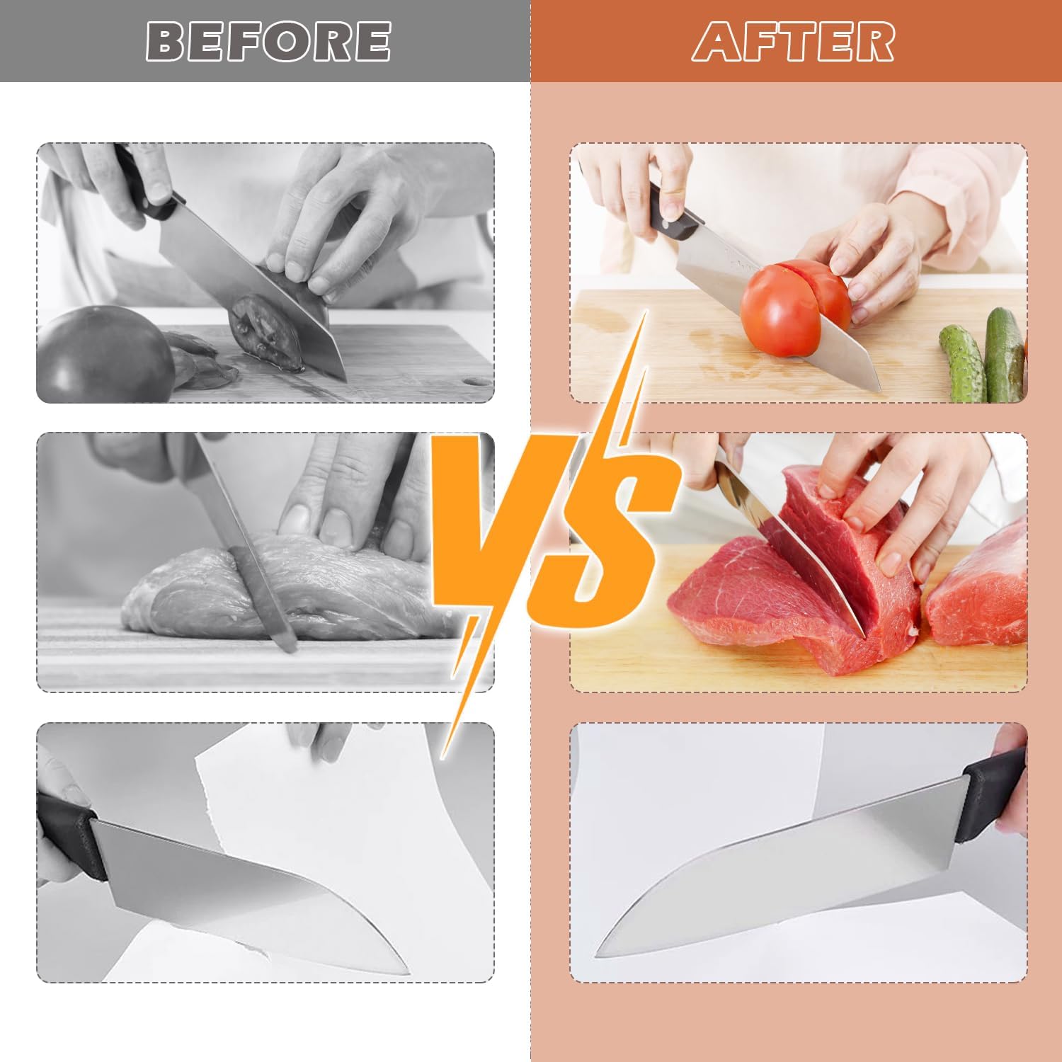 Rolling Knife Sharpener Kit with 5 Magnetic Angles 12° - 22° for Chef & Home Kitchen - Black Silver - Home & Garden > Kitchenware > Kitchen Knives - Rivercity House & Home Co. (ABN 18 642 972 209) - Affordable Modern Furniture Australia