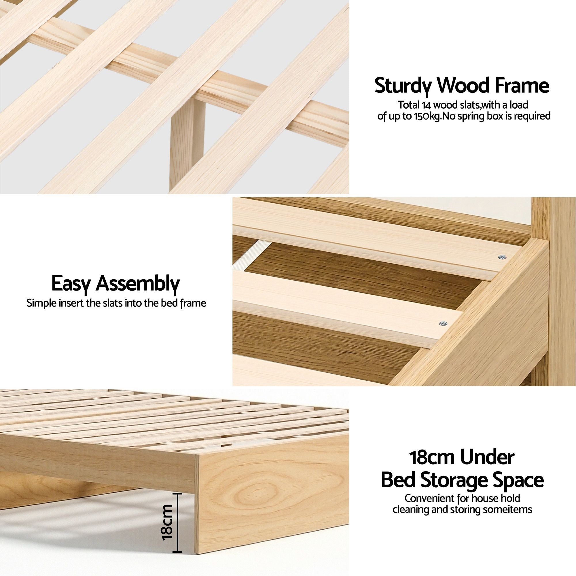 RoomSense Queen 26cm Firm Hybrid Mattress and Storage Bed Frame Bundle - Furniture > Bedroom > Beds & Bed Frames - Rivercity House & Home Co. (ABN 18 642 972 209) - Affordable Modern Furniture Australia