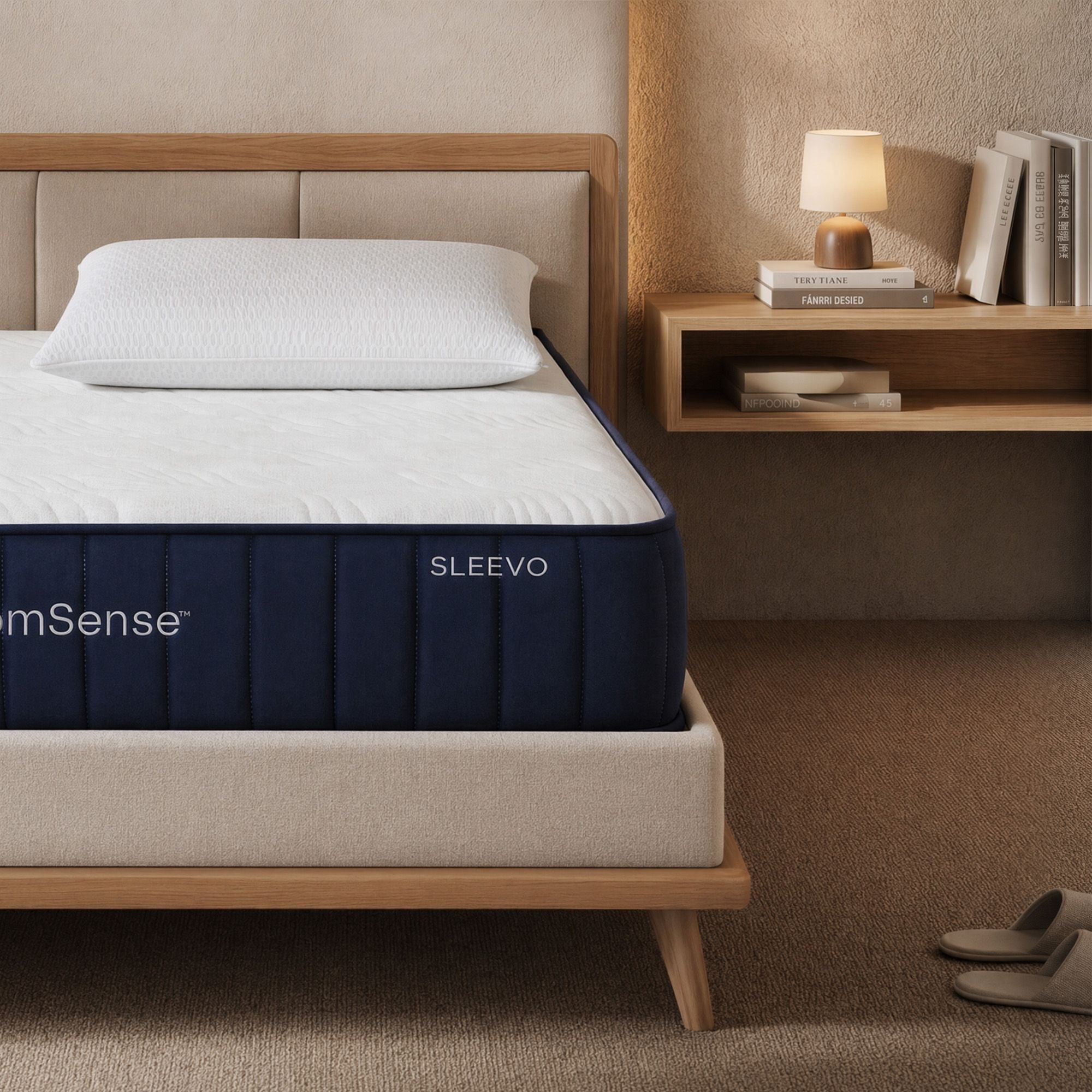 RoomSense Queen 30cm Medium Firm Latex Mattress Bundle with 2 Cooling Pillows - Furniture > Mattresses > Queen Mattress - Rivercity House & Home Co. (ABN 18 642 972 209) - Affordable Modern Furniture Australia