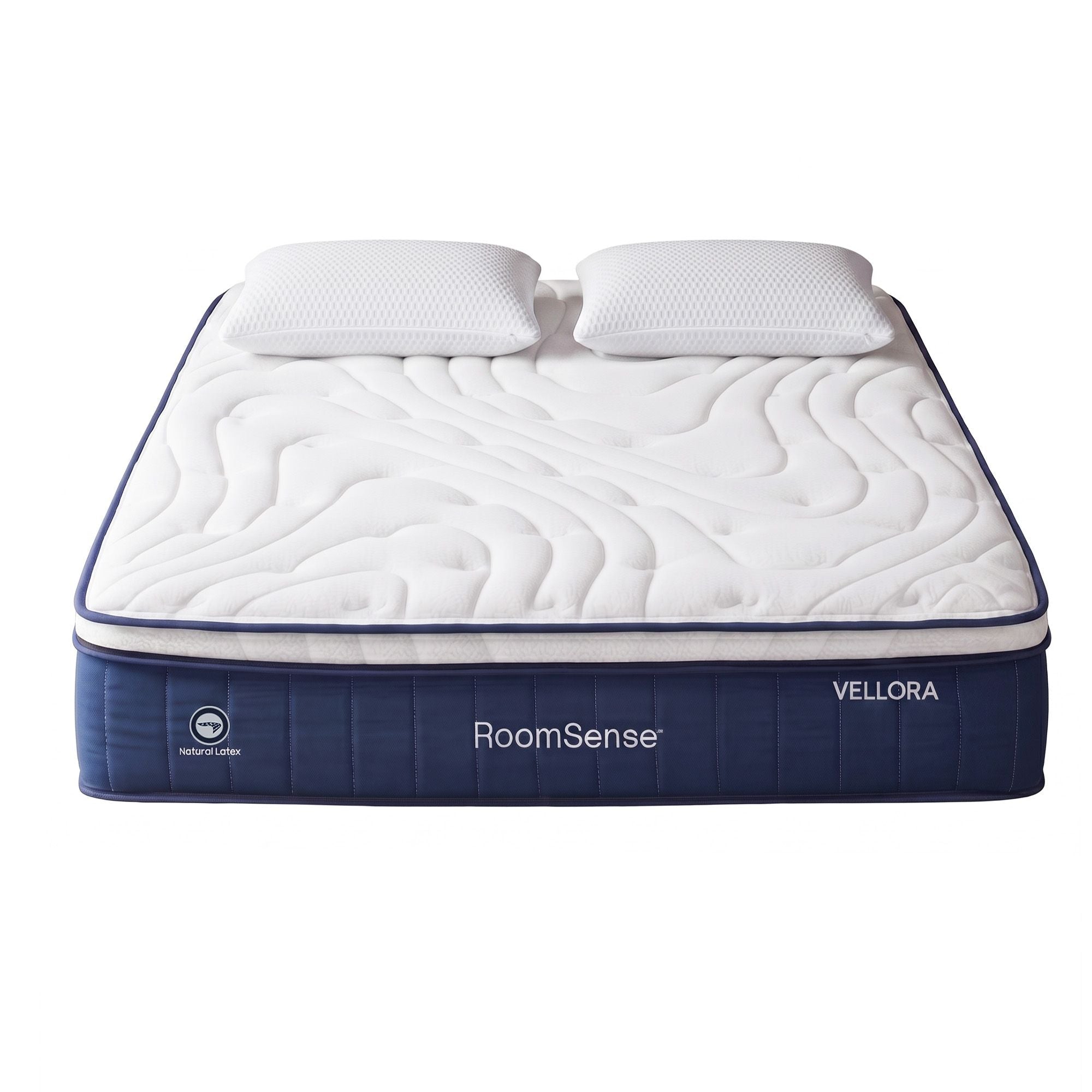 RoomSense Queen 30cm Medium Firm Latex Mattress with 2 Gel Cooling Pillows - Furniture > Mattresses > Queen Mattress - Rivercity House & Home Co. (ABN 18 642 972 209) - Affordable Modern Furniture Australia