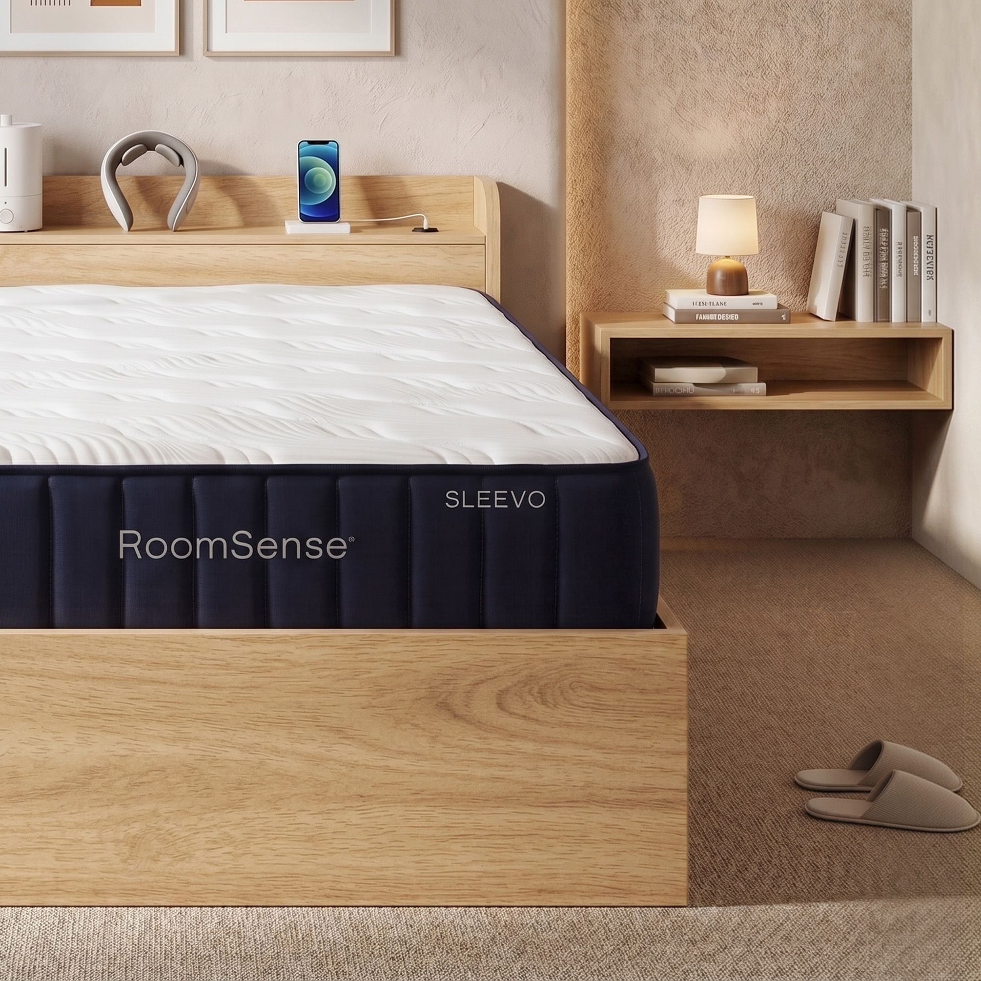 RoomSense Single 26cm Firm Hybrid Mattress and Storage Bed Frame Bundle - Furniture > Bedroom > Beds & Bed Frames - Rivercity House & Home Co. (ABN 18 642 972 209) - Affordable Modern Furniture Australia