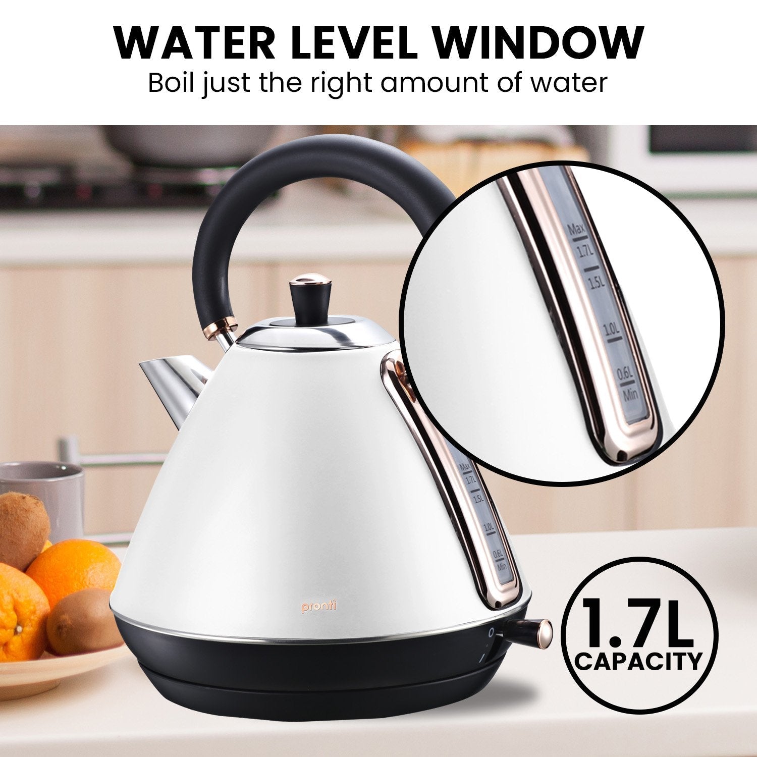 Rose Trim Collection Toaster & Kettle Bundle - White - Appliances > Kitchen Appliances > Toasters & Grills - Rivercity House & Home Co. (ABN 18 642 972 209) - Affordable Modern Furniture Australia