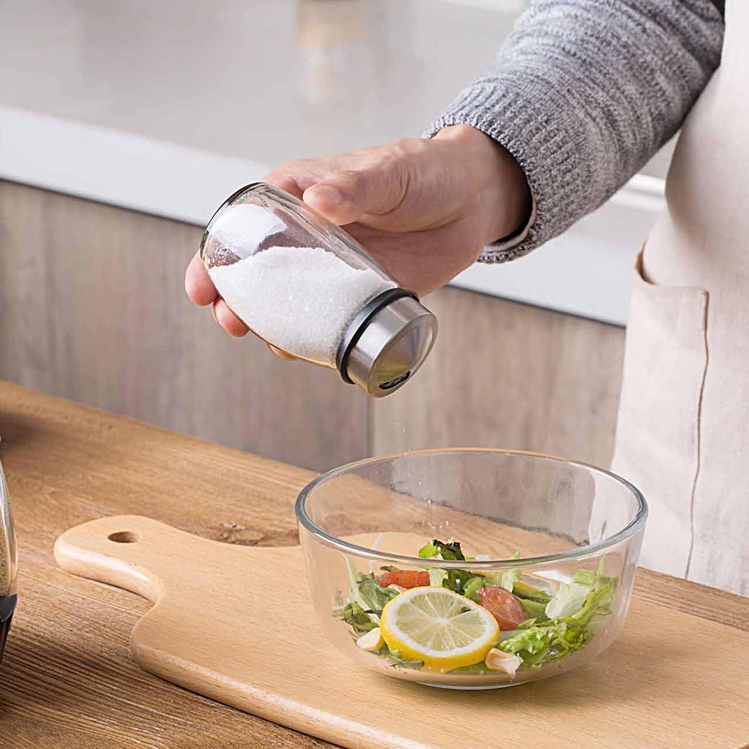 Rotating Spice Rack Organizer with 16 Glass Jars for Kitchen Seasoning and Herb Storage - Home & Garden > DIY > Kitchen & Bathroom DIY - Rivercity House & Home Co. (ABN 18 642 972 209) - Affordable Modern Furniture Australia