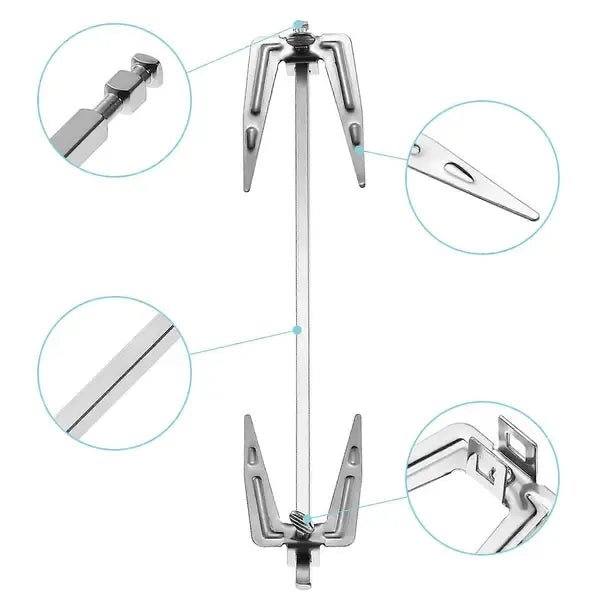 Rotisserie Fork for Chicken, Meat & Fish 25cm Stainless Steel - Silver - Home & Garden > BBQ > BBQ Tools - Rivercity House & Home Co. (ABN 18 642 972 209) - Affordable Modern Furniture Australia