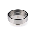 100mm Round Tile Insert Floor Drain with 50mm Waste Outlet - Brushed Silver Stainless Steel