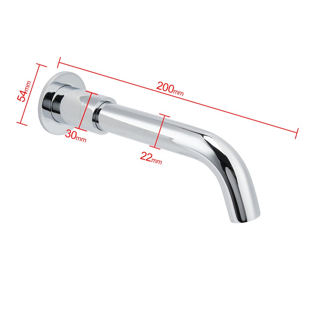 Round Chrome Curve Swivel Basin Faucet Bubble Water Outlet Swivel Bathtub Spout - Furniture > Bathroom > Shower Heads & Screens - Rivercity House & Home Co. (ABN 18 642 972 209) - Affordable Modern Furniture Australia