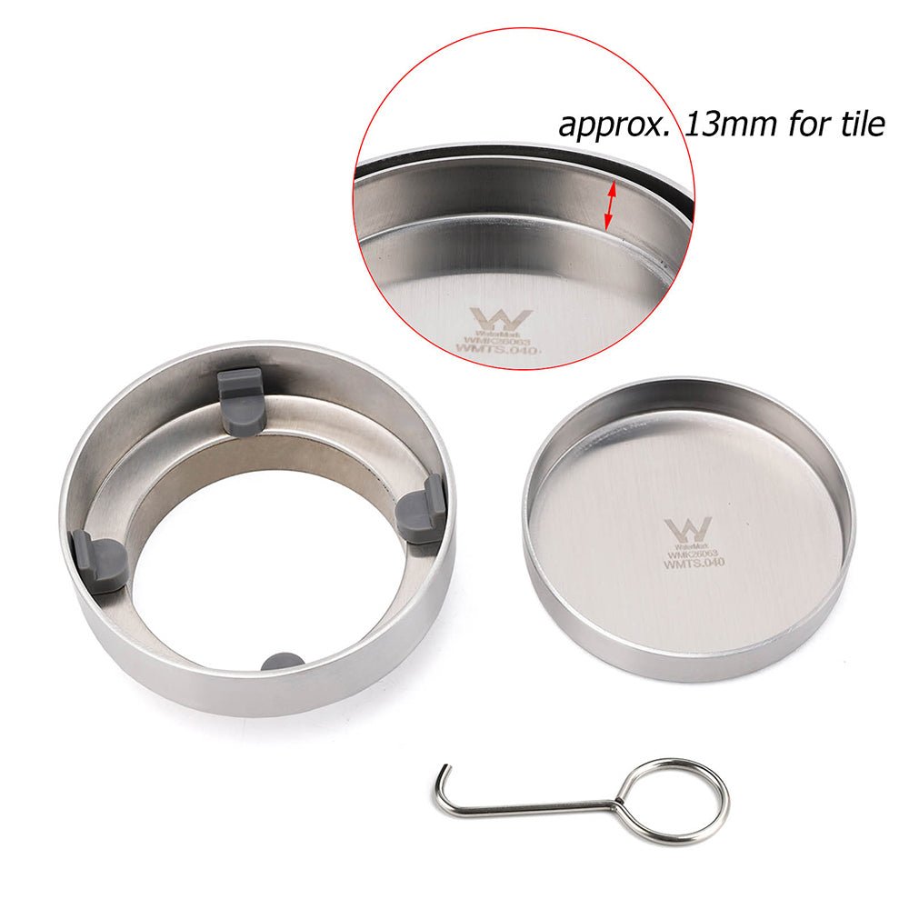 Round Circle Tile Insert Floor Drain Stainless Steel Shower Grate 75mm Outlet - Furniture > Bathroom > Shower Heads & Screens - Rivercity House & Home Co. (ABN 18 642 972 209) - Affordable Modern Furniture Australia