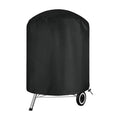 Round Grill Cover 62 x 105 cm Waterproof Tear Resistant UV Resistant 210D Oxford Fabric - Black