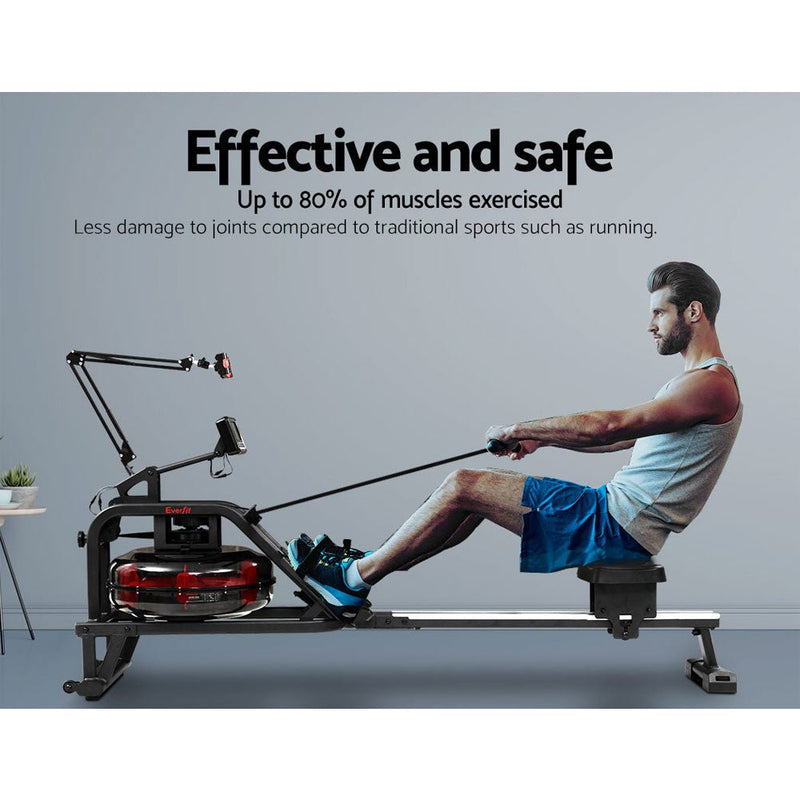 Rowing Exercise Machine Rower Water Resistance - Rivercity House & Home Co. (ABN 18 642 972 209) - Affordable Modern Furniture Australia