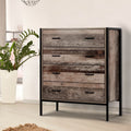 Rustic Industrial Look 4-drawer Tallboy