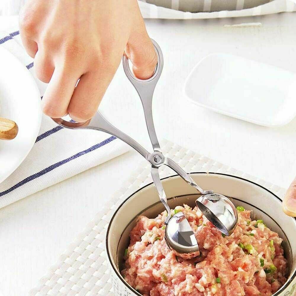 S Meatball Maker Spoon Kitchen Stick Utensil Baller Meat Stainless Steel AU - Home & Garden > Kitchenware > Kitchen Utensils - Rivercity House & Home Co. (ABN 18 642 972 209) - Affordable Modern Furniture Australia