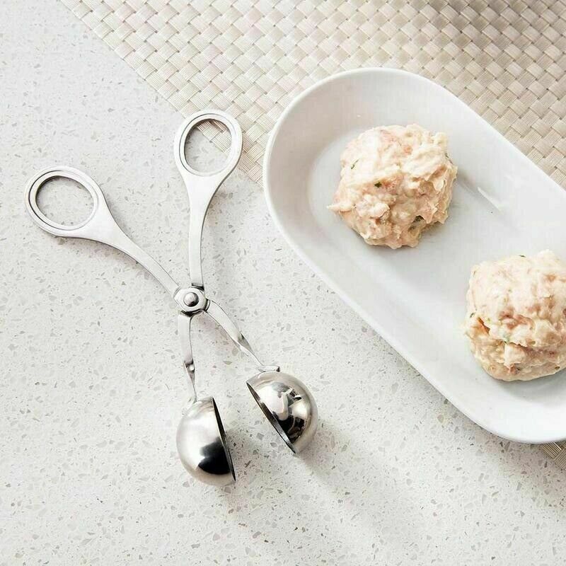 S Meatball Maker Spoon Kitchen Stick Utensil Baller Meat Stainless Steel AU - Home & Garden > Kitchenware > Kitchen Utensils - Rivercity House & Home Co. (ABN 18 642 972 209) - Affordable Modern Furniture Australia