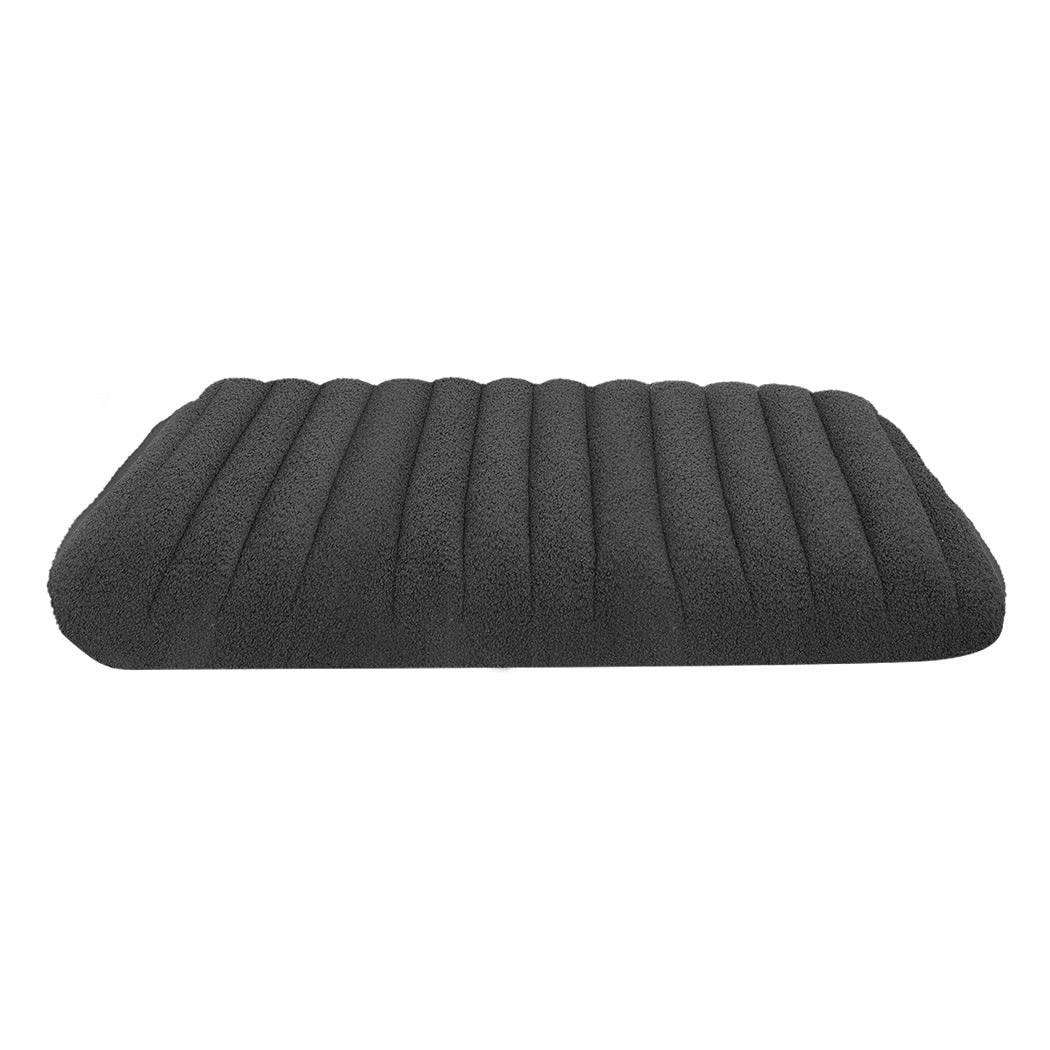 S Orthopedic Dog Bed with Removable Sherpa Plush Cover - Grey - Rivercity House & Home Co. (ABN 18 642 972 209) - Affordable Modern Furniture Australia