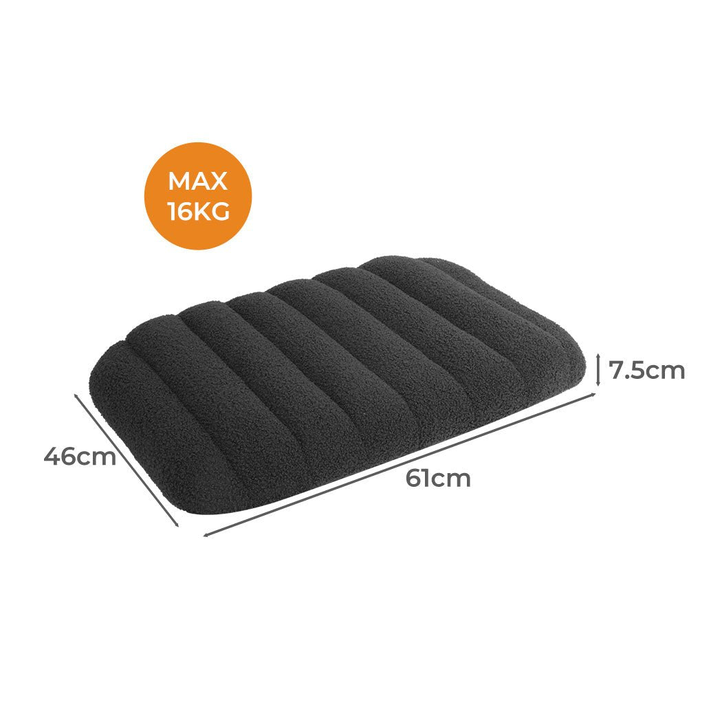 S Orthopedic Dog Bed with Removable Sherpa Plush Cover - Grey - Rivercity House & Home Co. (ABN 18 642 972 209) - Affordable Modern Furniture Australia