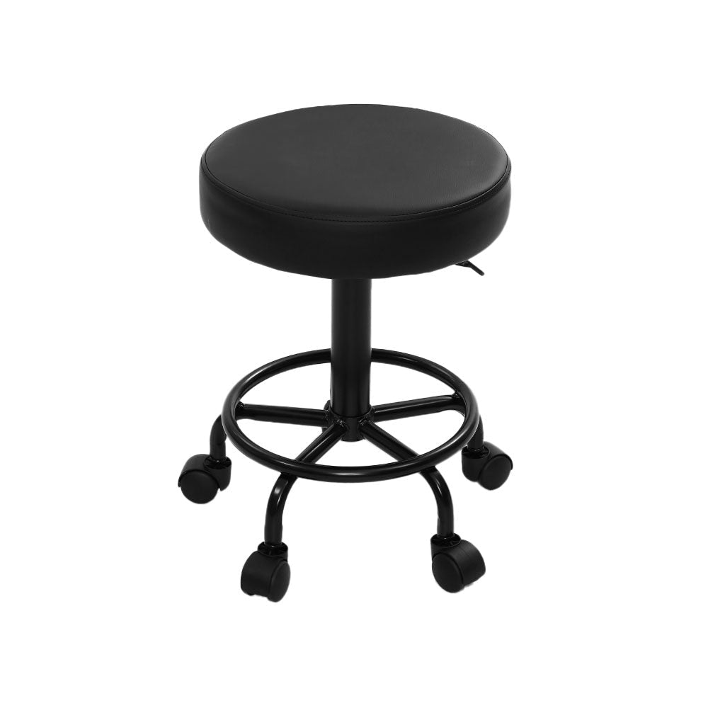 Salon Stool Round Swivel Chair - Furniture > Living Room > Ottomans & Footstools - Rivercity House & Home Co. (ABN 18 642 972 209) - Affordable Modern Furniture Australia